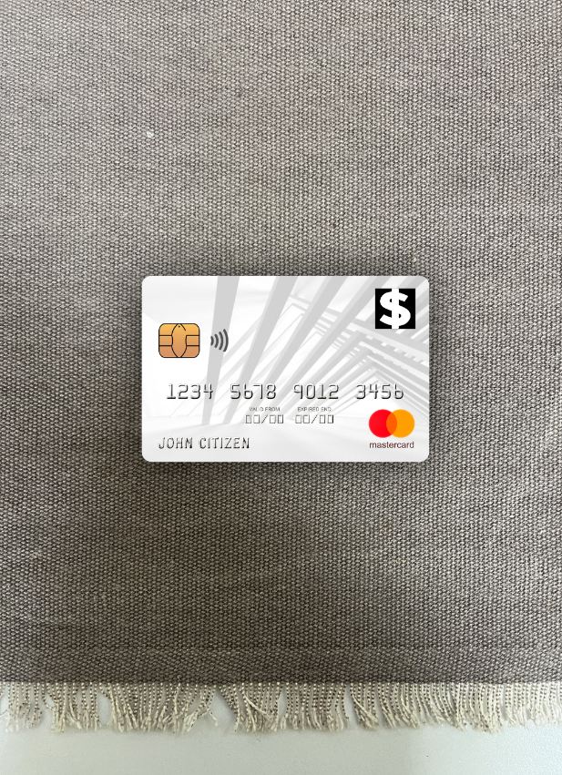 Download USA First Bank of Wiki mastercard photolook front Photoshop template